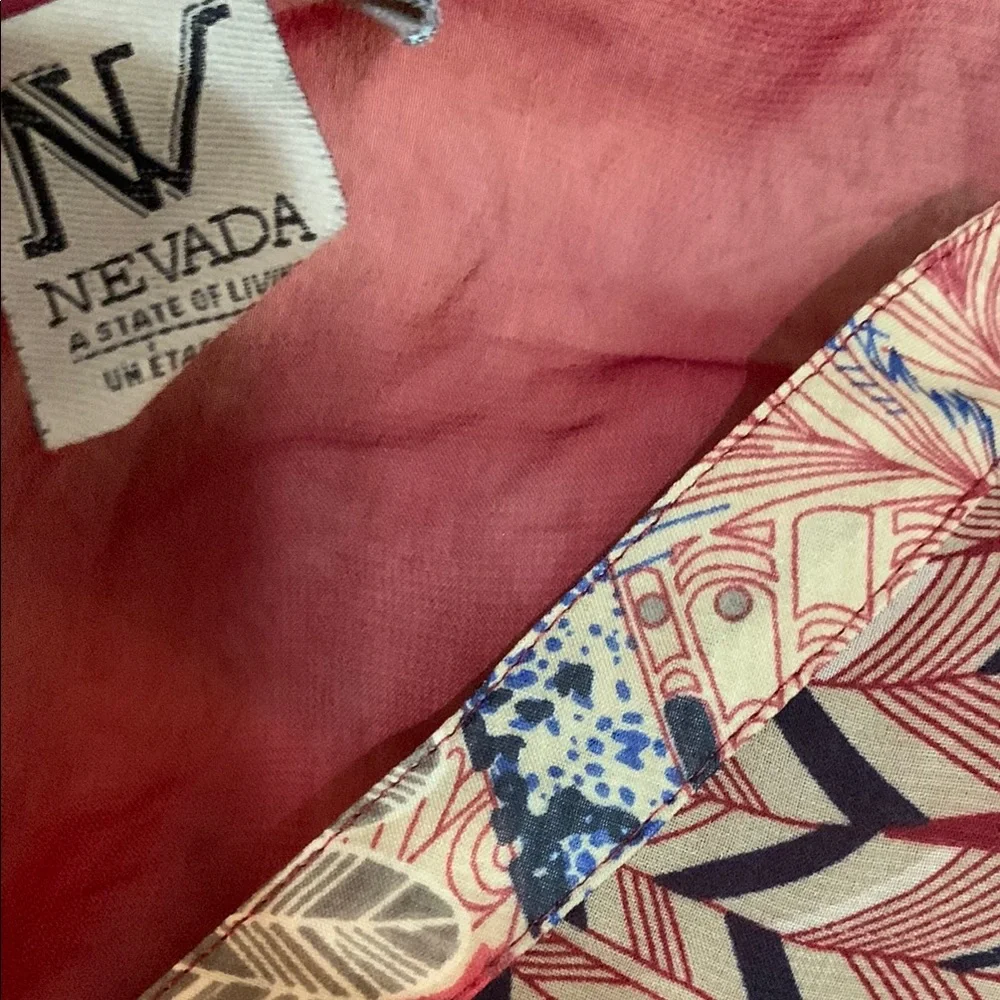 Women's Red Patterned Top - Picture 3 of 12